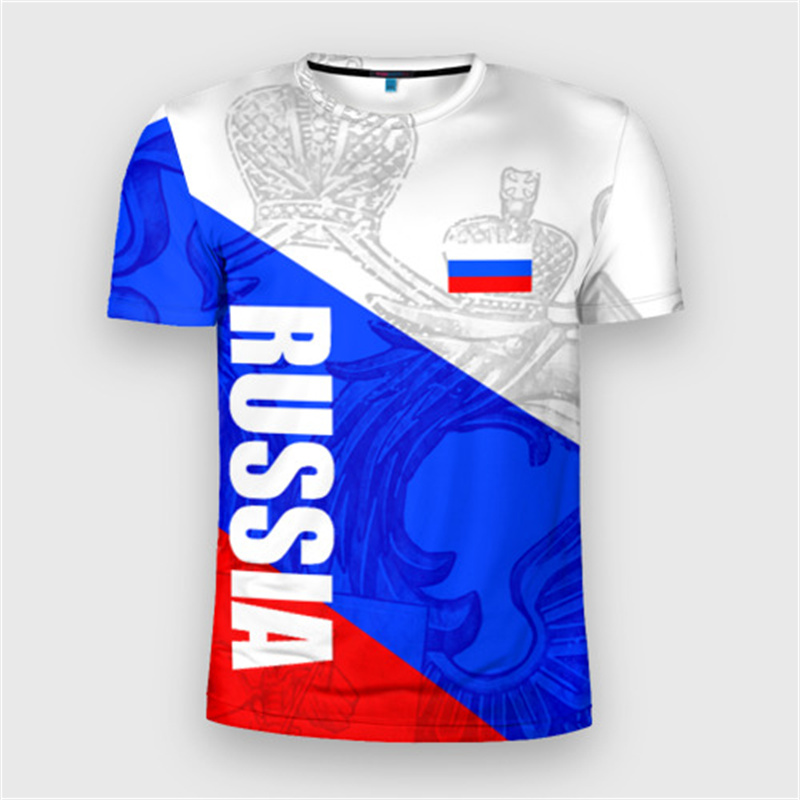 Fashion Russia Flag Badge T-sh - Street Fashion Russia のレビューと価格