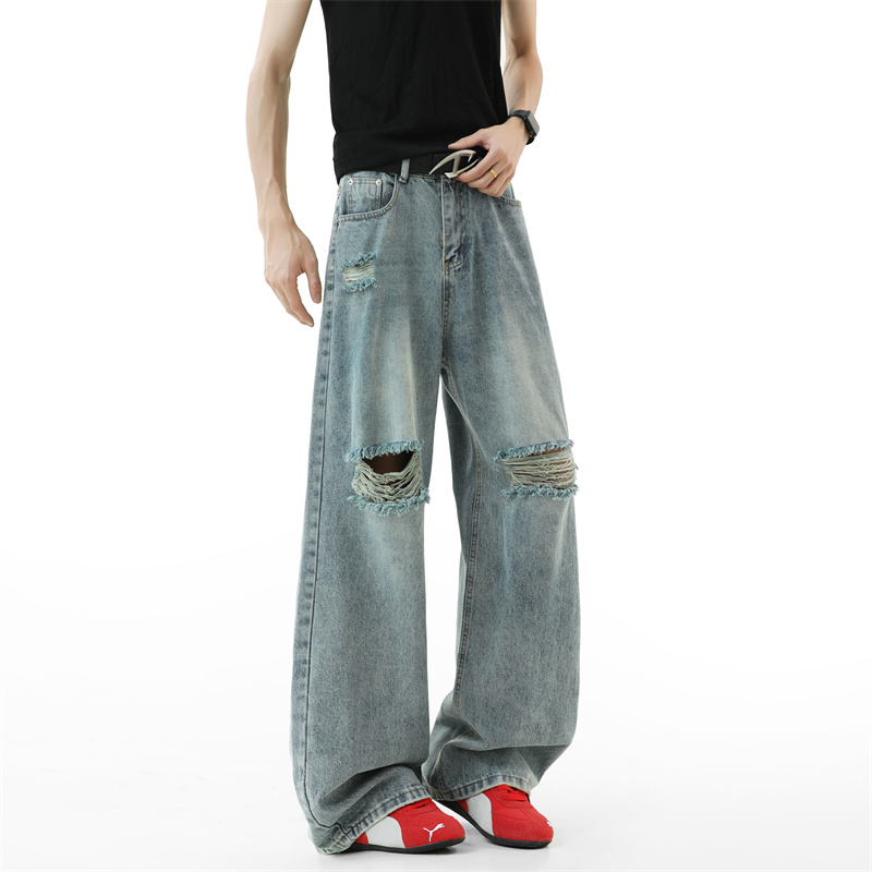 Ripped Jeans Men 2025 Autumn N - Street Fashion Fall 2025 のレビューと価格