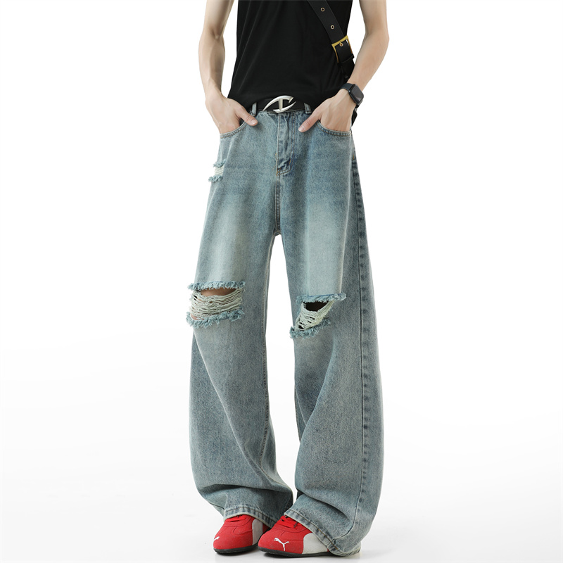 Ripped Jeans Men 2025 Autumn N - Street Fashion Fall 2025 のレビューと価格