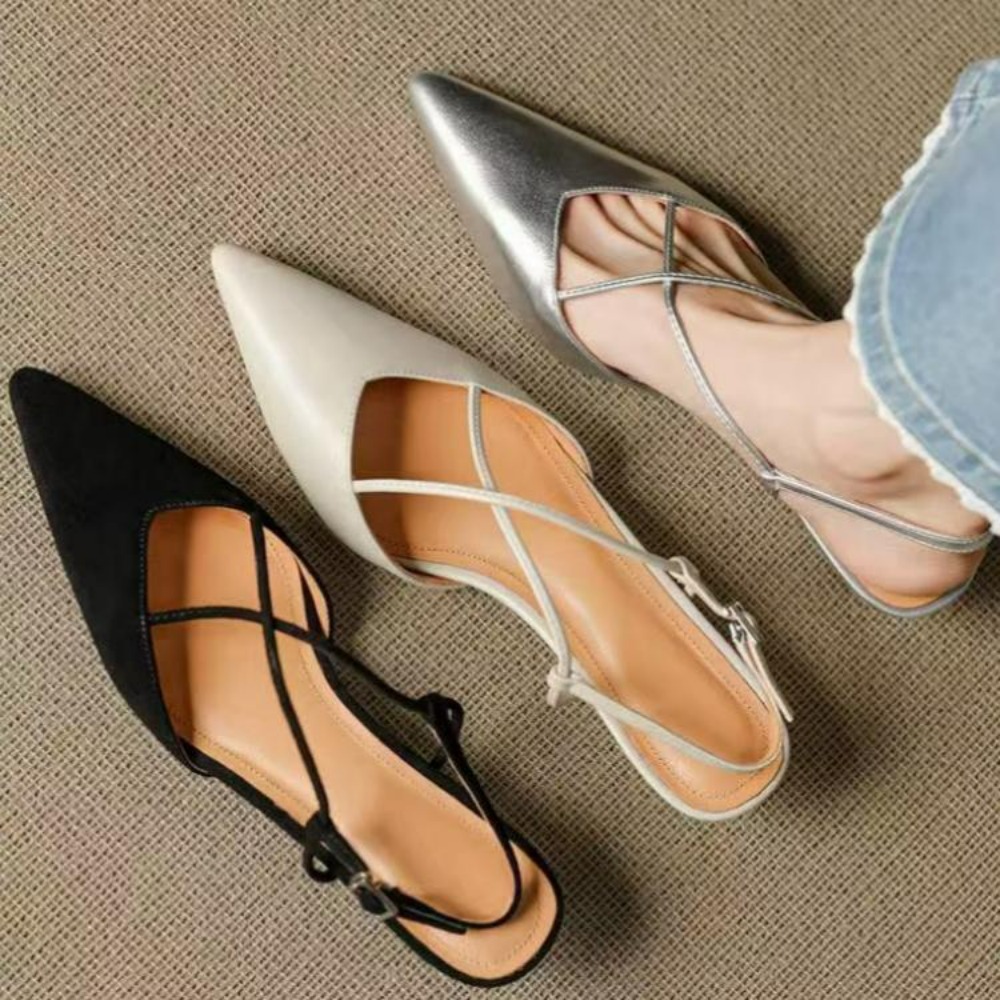 2026 New Style Pointed Toe Low - French Street Fashion のレビューと価格