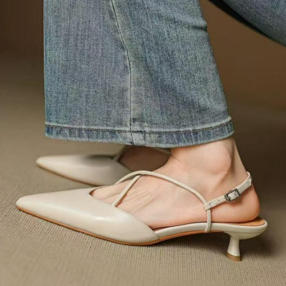 2026 New Style Pointed Toe Low - French Street Fashion のレビューと価格