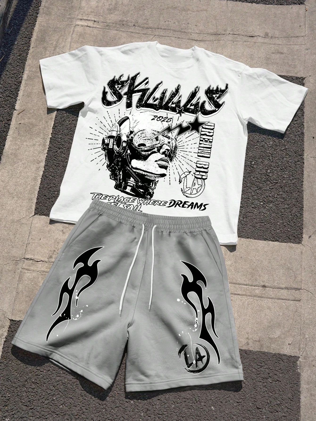 2026 Summer New Men's Short-Sl - Street Fashion Men のレビューと価格