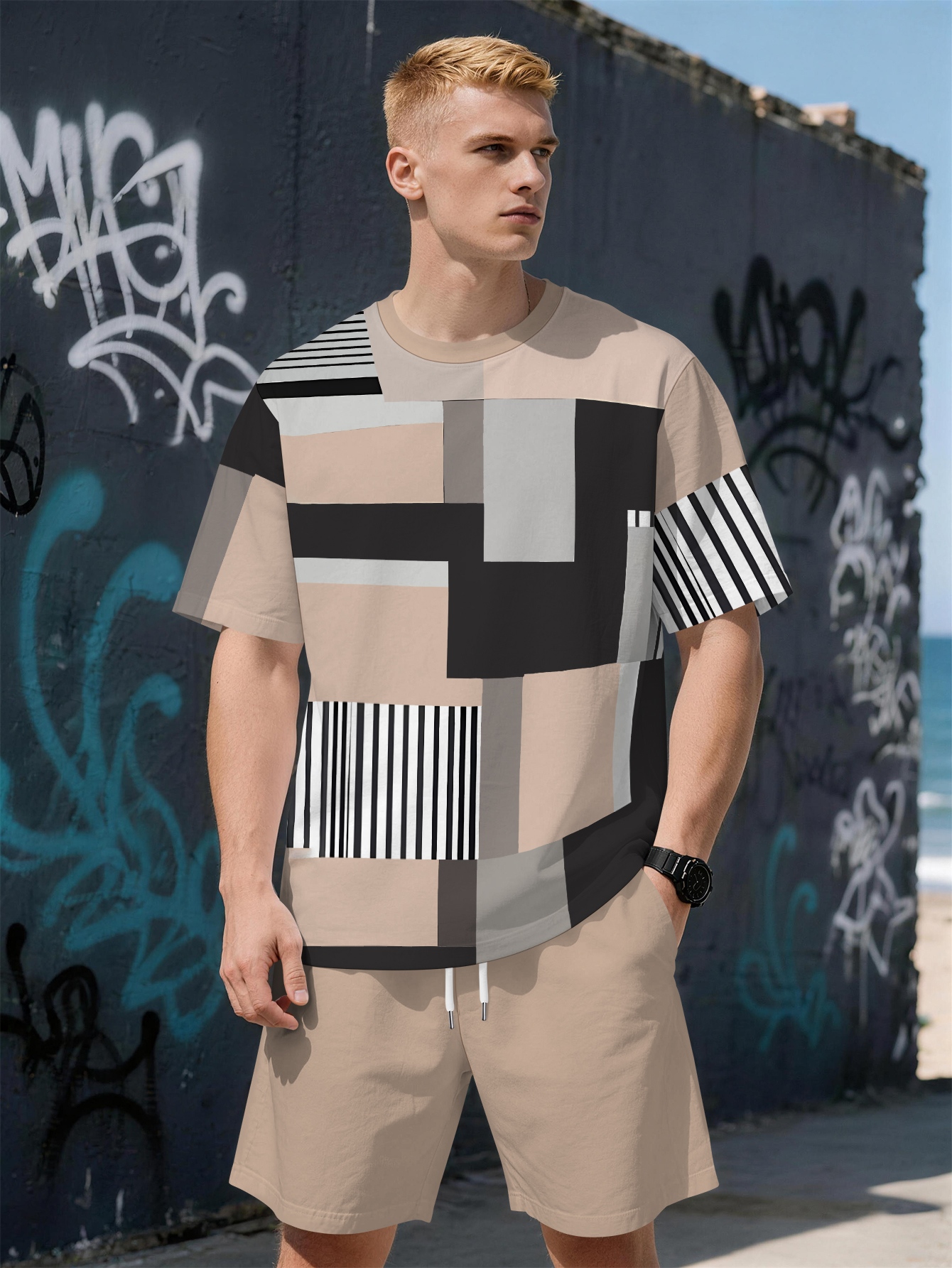 2026 Summer New Men's Short-Sl - Street Fashion For 2026 のレビューと価格