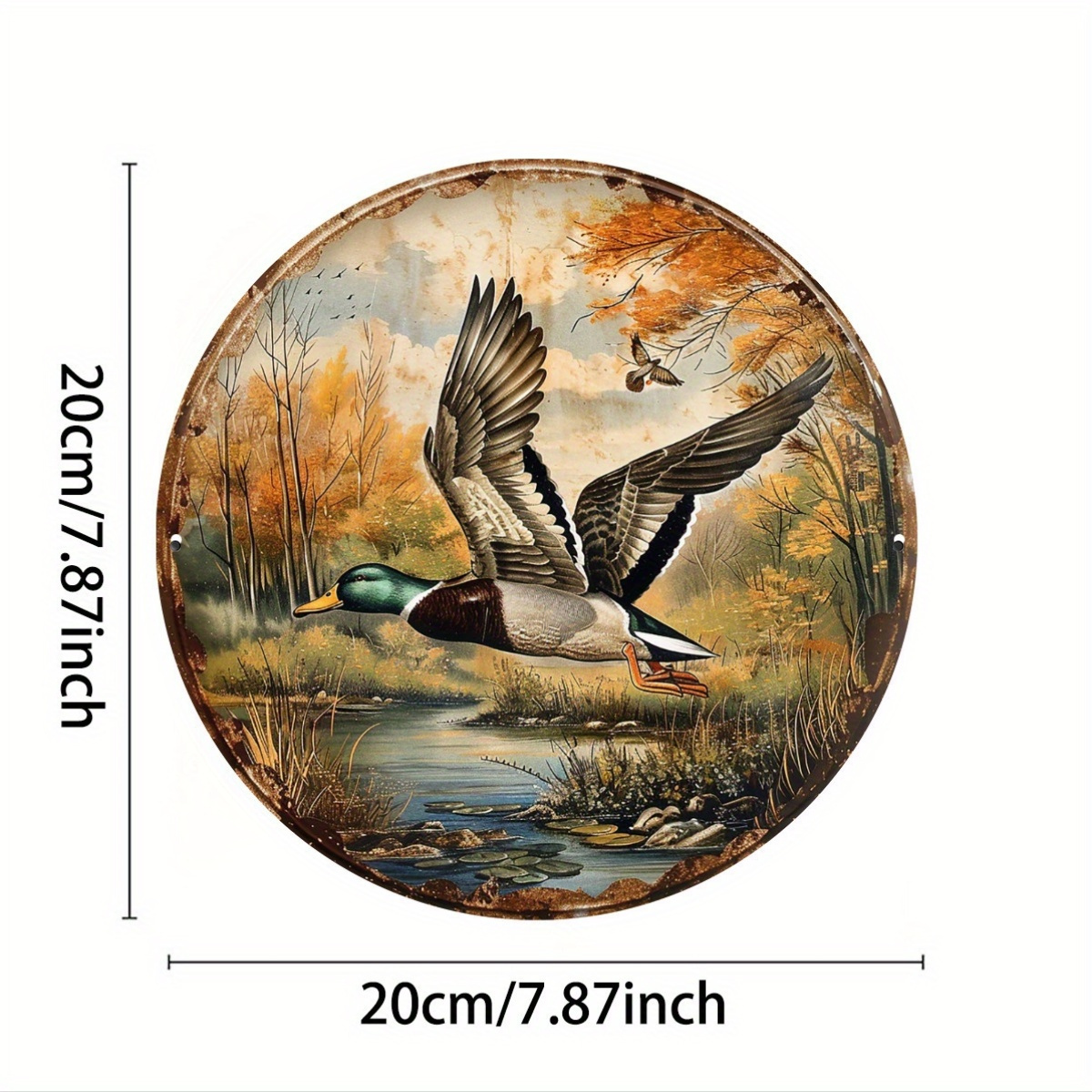 1pc, 8x8 Inch Vintage Wild Duc - Street Fashion Blog のレビューと価格