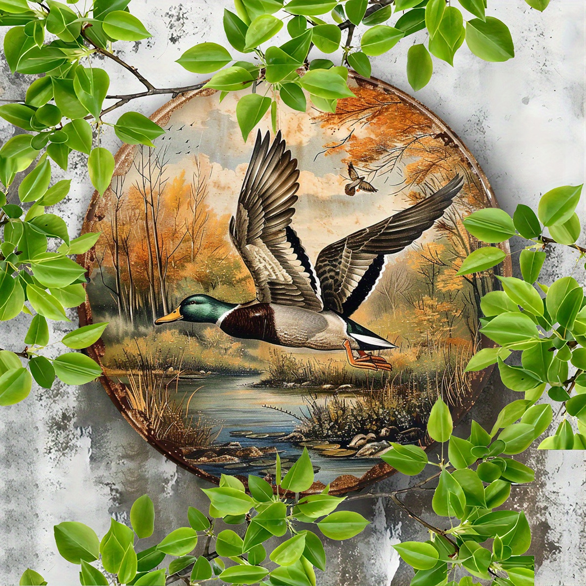 1pc, 8x8 Inch Vintage Wild Duc - Street Fashion Blog のレビューと価格