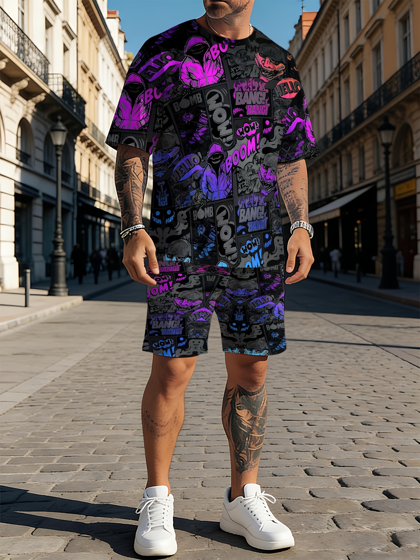 2026 Summer New Men's Short-Sl - Street Fashion For 2026 のレビューと価格
