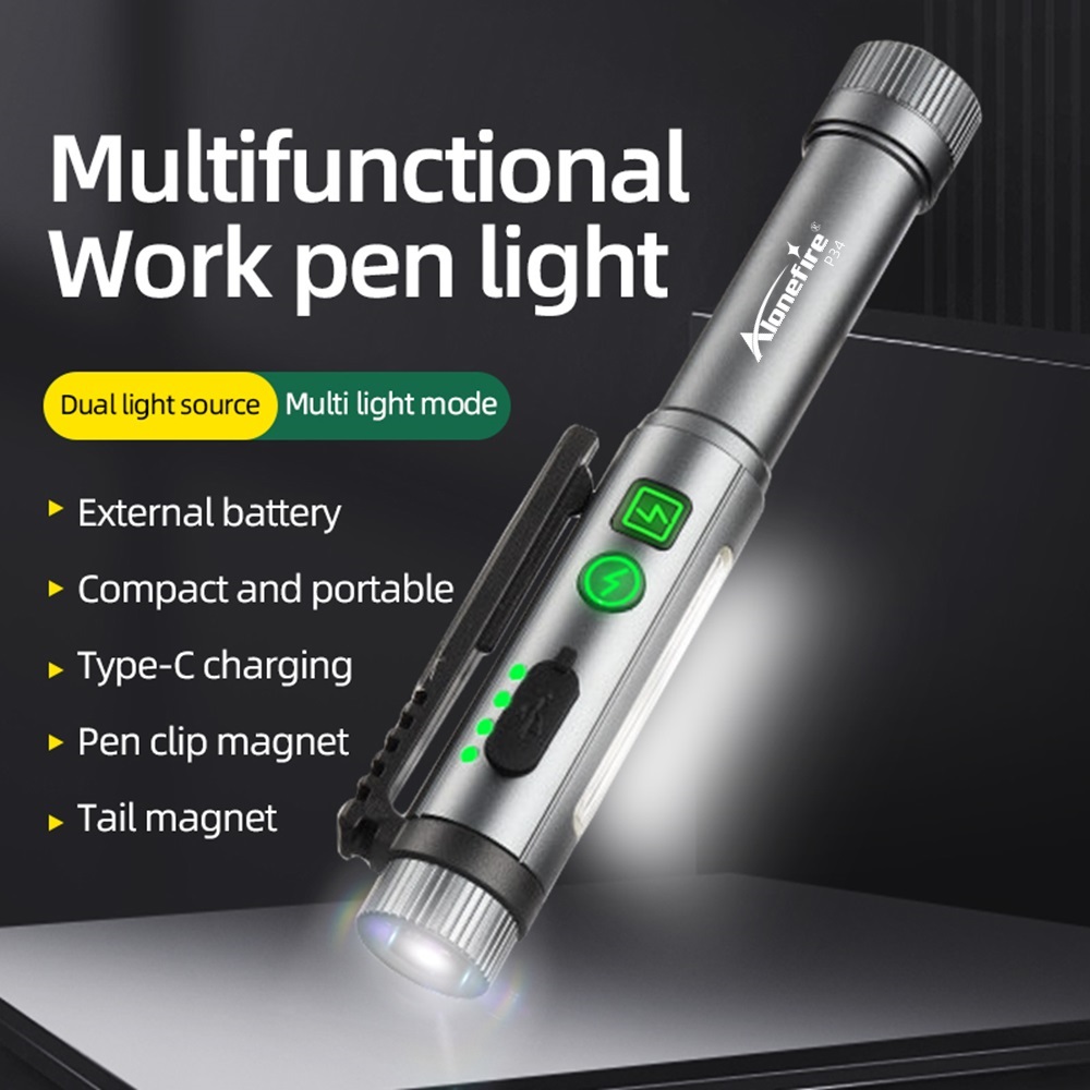 2-in-1 COB Pen Work Light LED  - Street Fashion Blog のレビューと価格