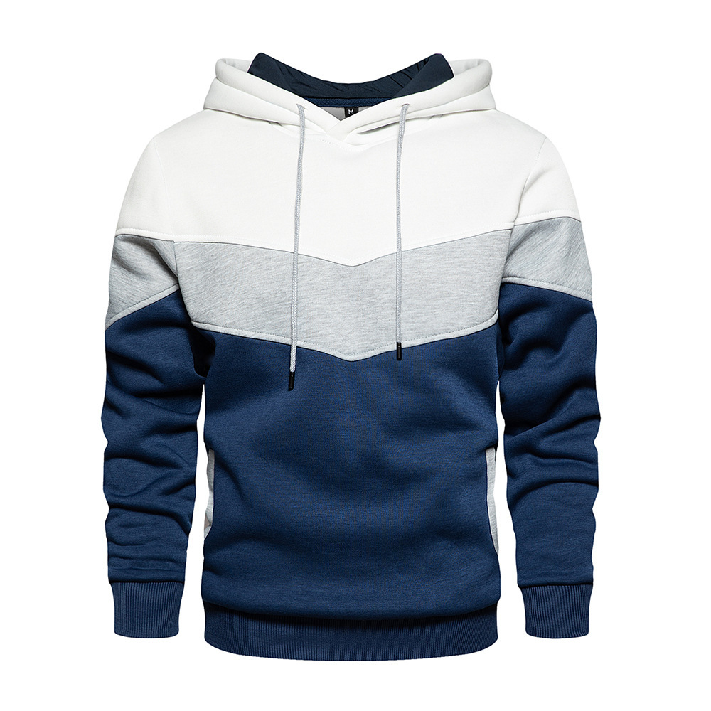 2025 New Men's Patchwork Hoodi - Street Fashion Fall 2025 のレビューと価格