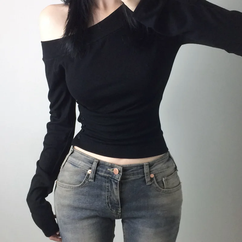 Y2K Vintage Pleated Button T-S - Fashion Streetwear のレビューと価格