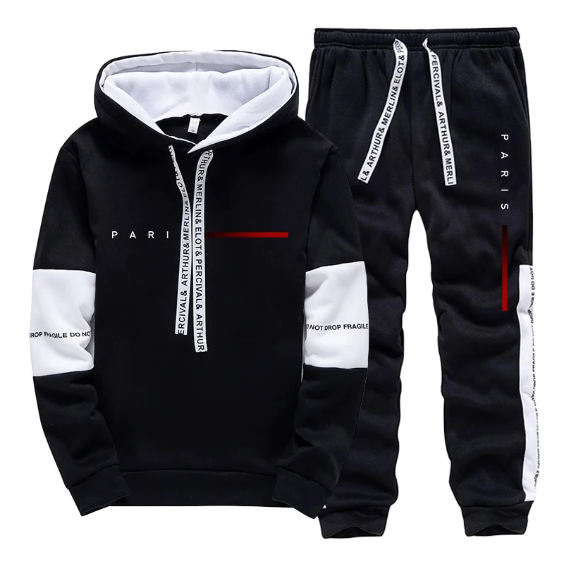 Men's Set Paris Fashion Hoodie - Fashion Streetwear のレビューと価格