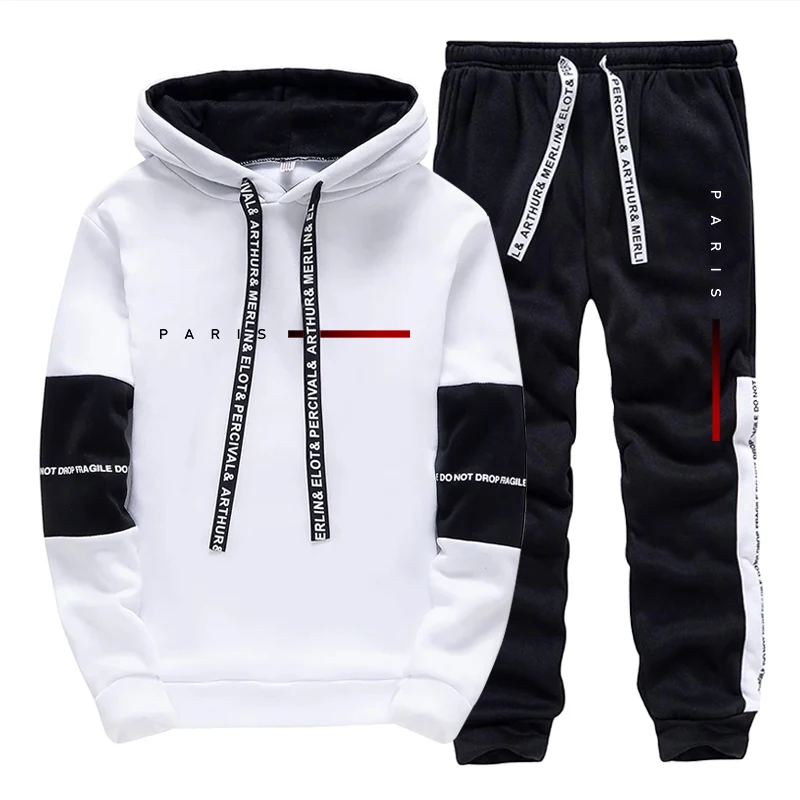 Men's Set Paris Fashion Hoodie - Fashion Streetwear のレビューと価格