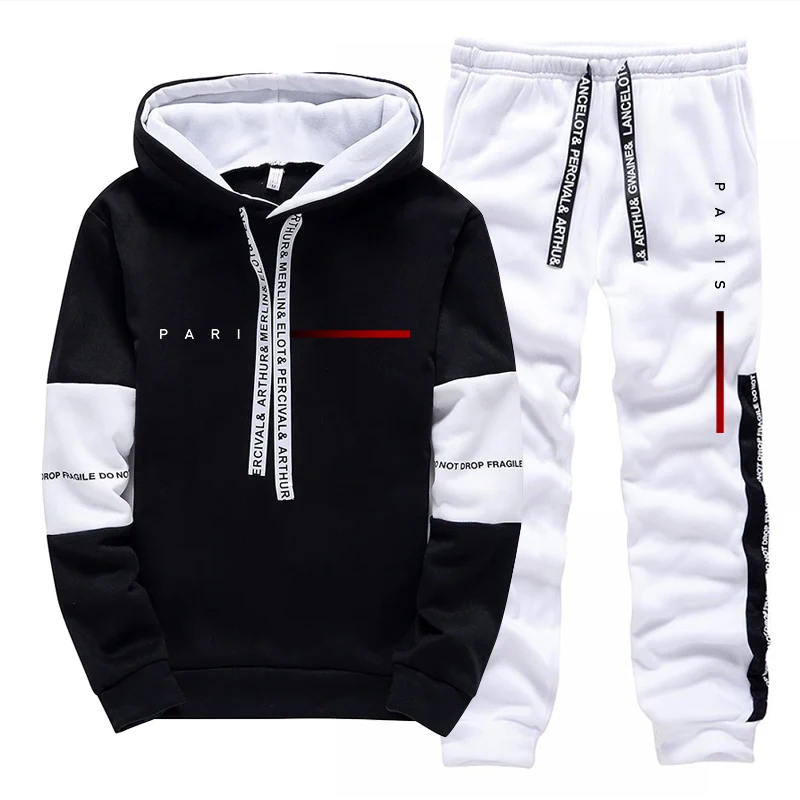 Men's Set Paris Fashion Hoodie - Fashion Streetwear のレビューと価格