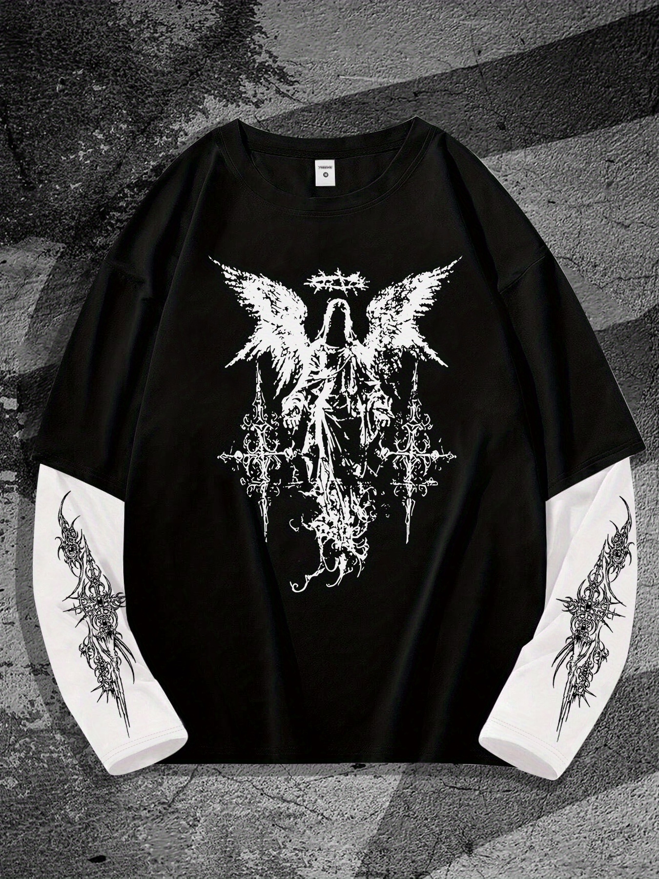 New men's long-sleeved T-shirt - Street Fashion Men のレビューと価格