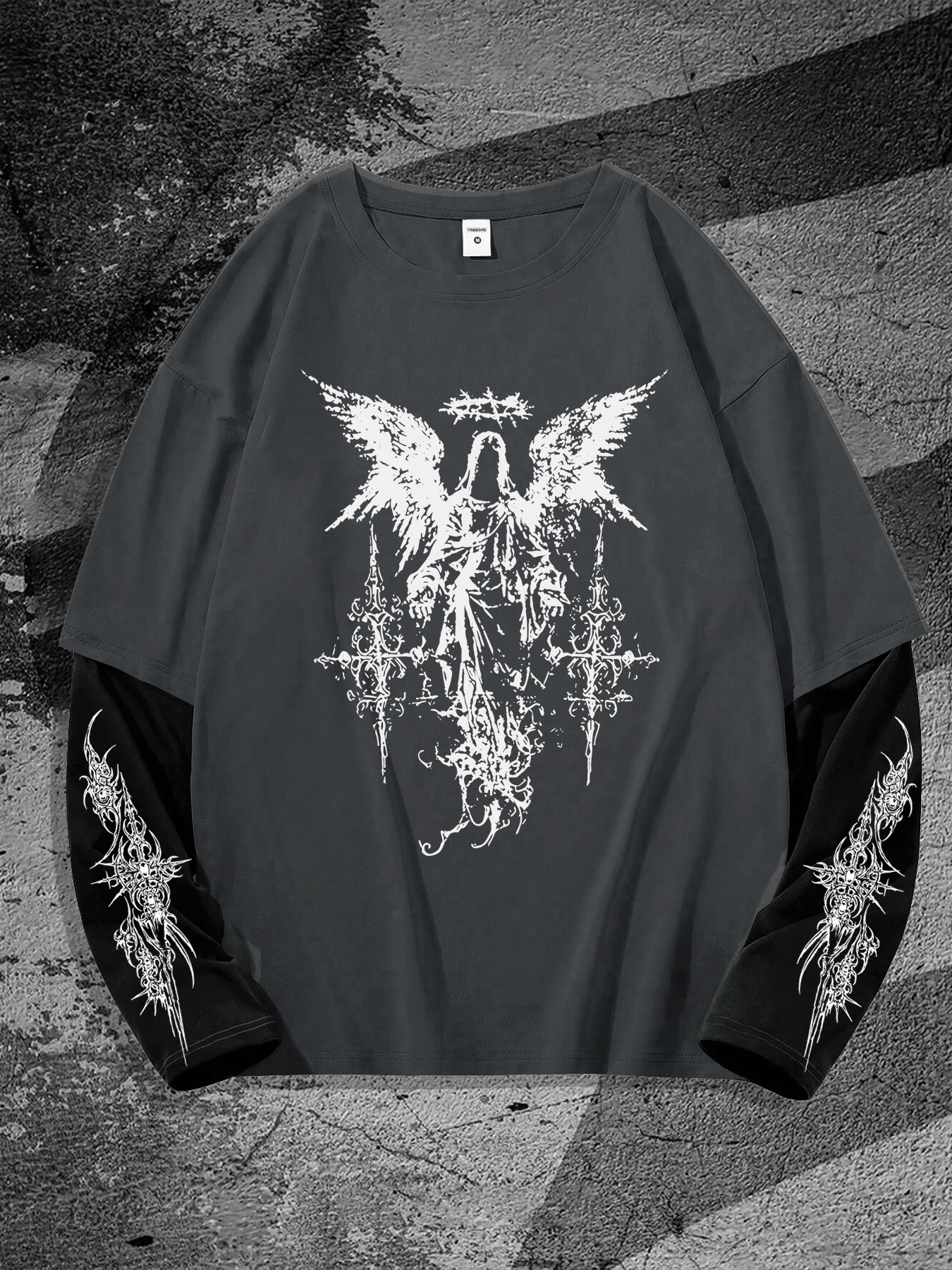 New men's long-sleeved T-shirt - Street Fashion Men のレビューと価格