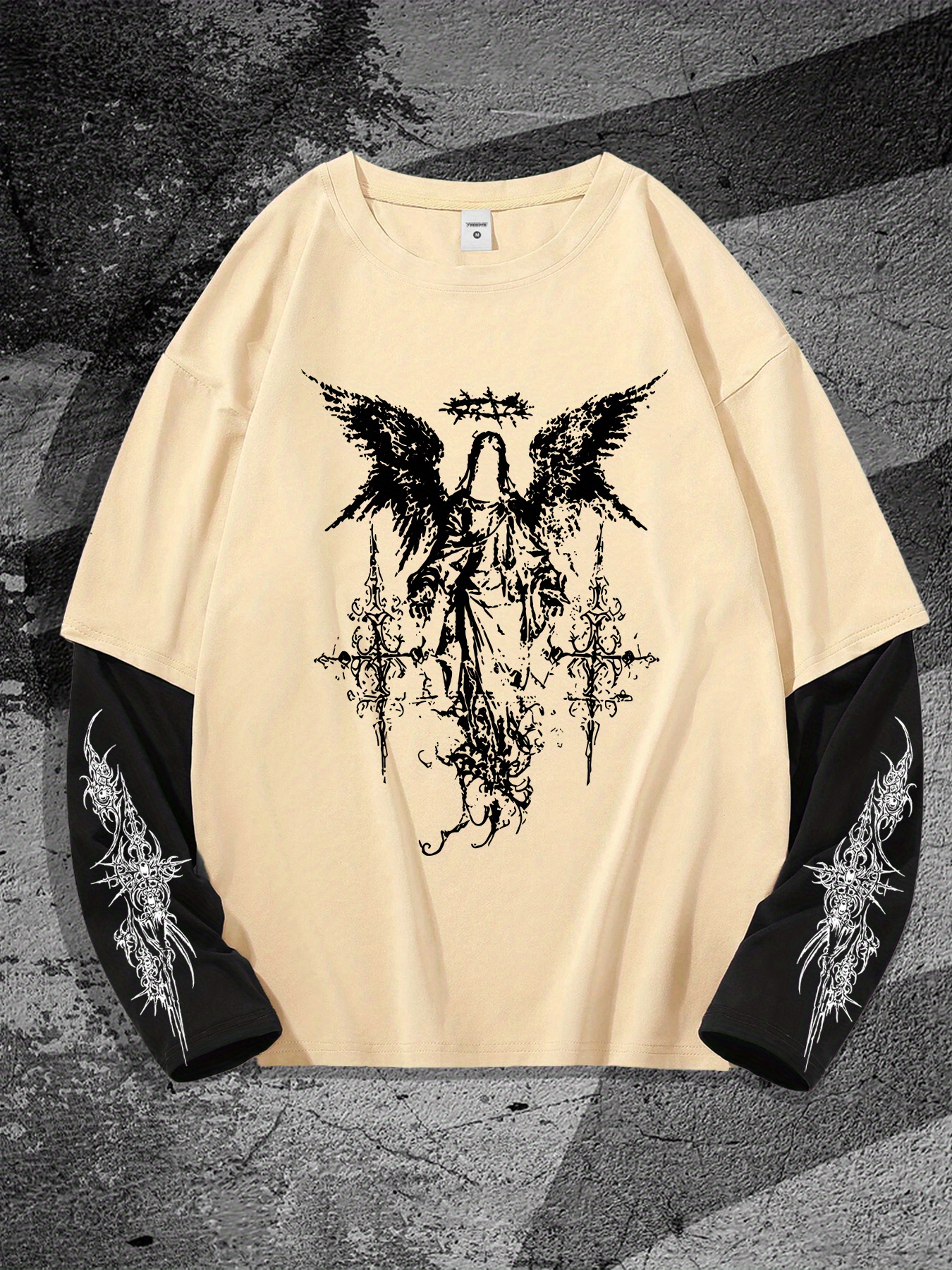 New men's long-sleeved T-shirt - Street Fashion Men のレビューと価格