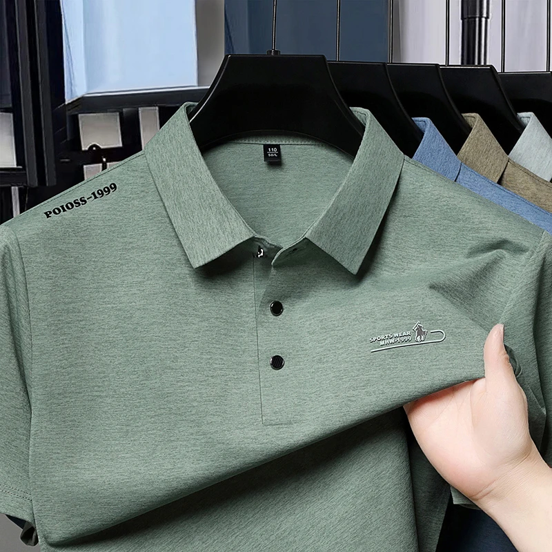 Men's Fashion Polo Shirt Embro - Street Fashion Logo のレビューと価格