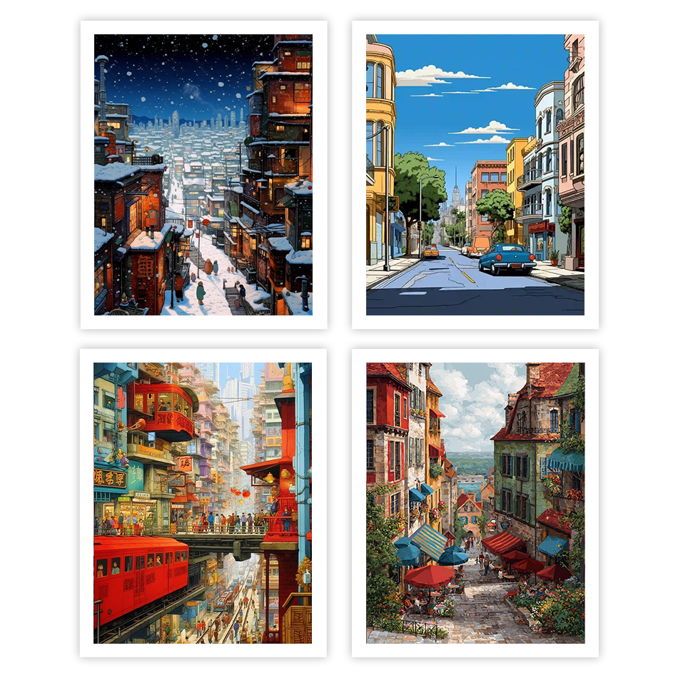 1pc frameless Painting By Numb - Street Fashion Blog のレビューと価格