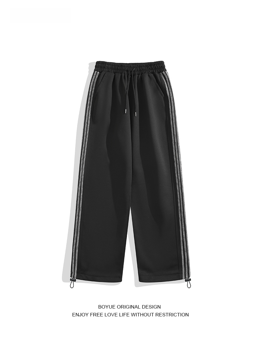 Boyue American Stripe Drawstri - Street Fashion Vibes のレビューと価格