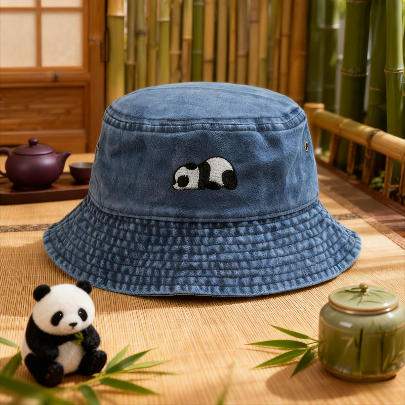 Washed Cotton Bucket Hat for M - Bucket Hat Embroidered のレビューと価格