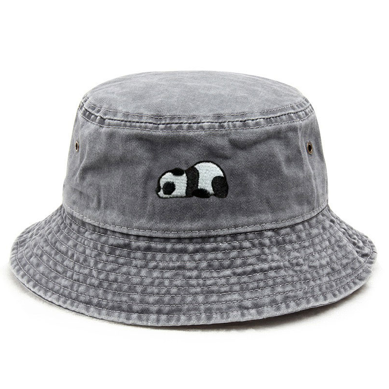 Washed Cotton Bucket Hat for M - Bucket Hat Embroidered のレビューと価格