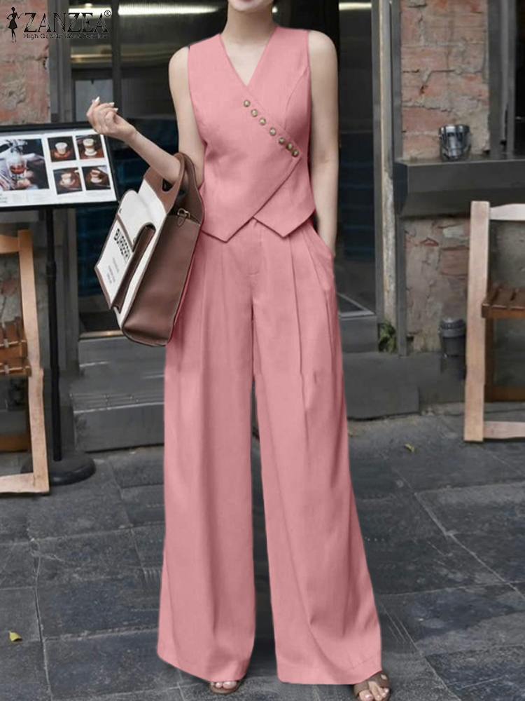 ZANZEA Women Pant Sets Irregul - Street Fashion Jersey のレビューと価格