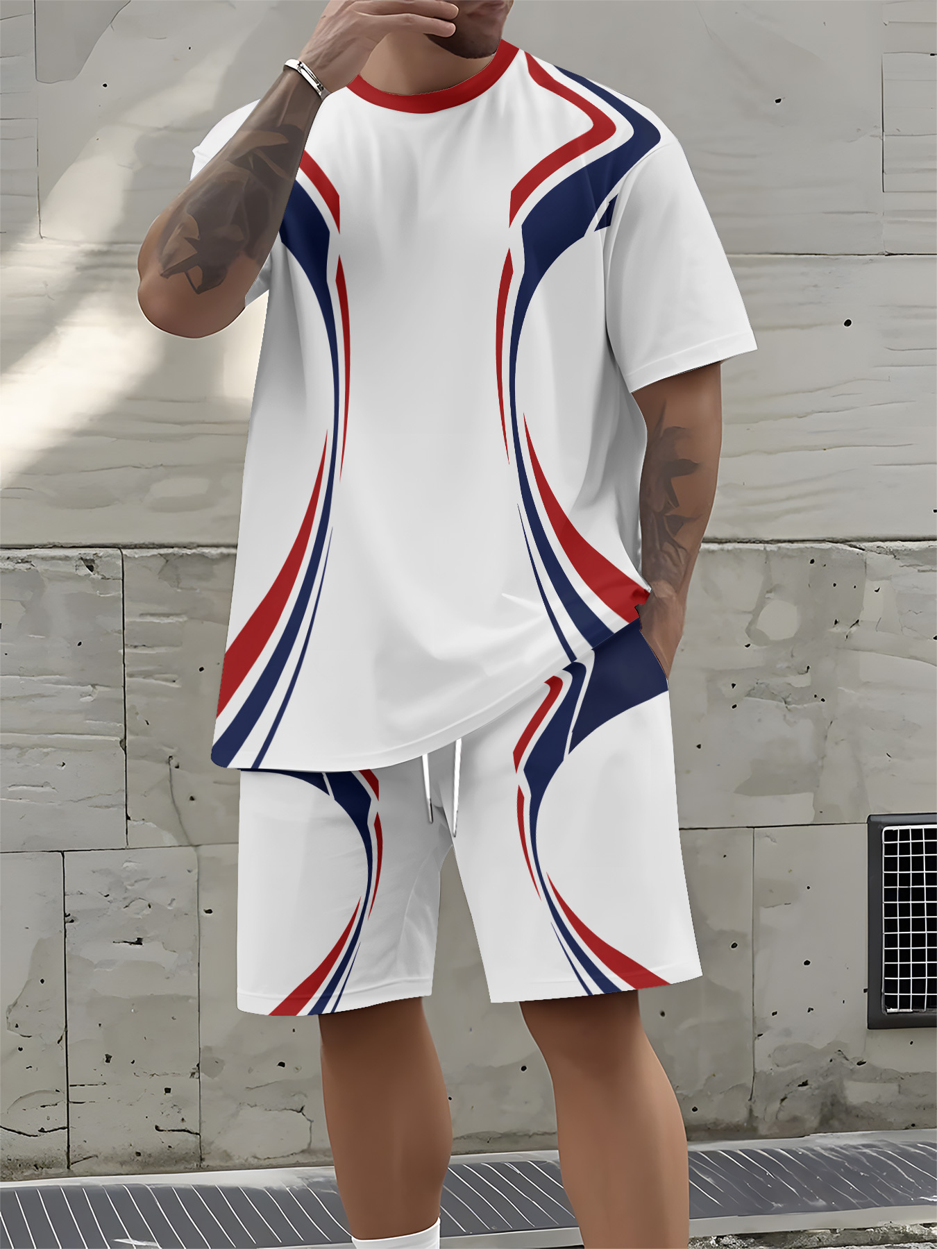 2026 Summer New Men's Short-Sl - Street Fashion For 2026 のレビューと価格